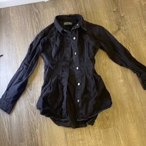 Black denim jacket